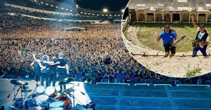 Metallica üyeleri Kirk Hammett ve Robert Trujillo dan gizli Pamukkale ziyareti!