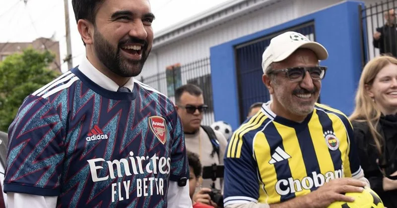 Hamdi Ulukaya Fenerbahçe forması giydi, New York sokaklarında top oynadı