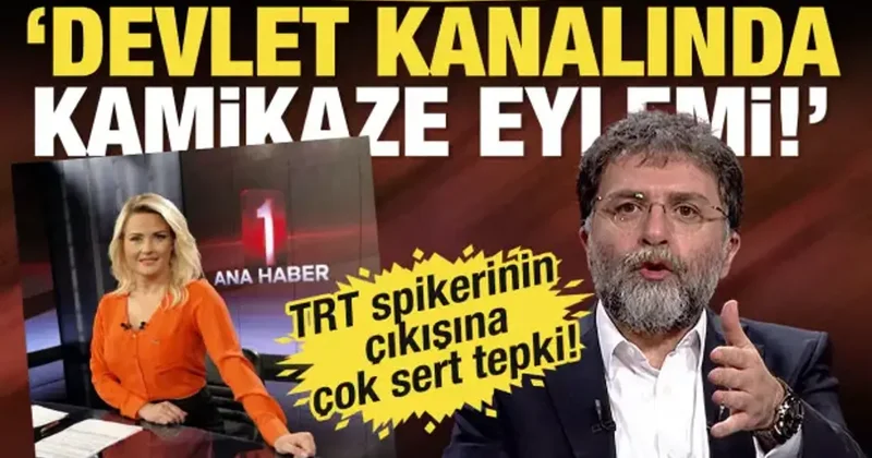 Ahmet Hakan dan TRT spikeri Açıkkar a tepki: Devlet kanalında kamikaze eylemi