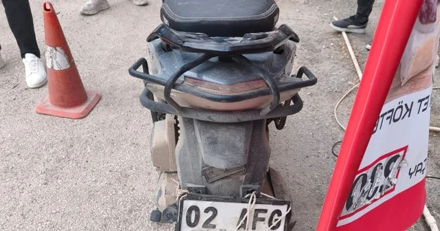 Motosiklet devrildi: 1 yaralı Adıyaman Haberleri