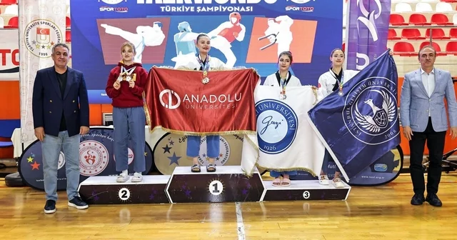 Anadolu Üniversitesi teakwondo branşında Türkiye şampiyonu oldu Eskişehir Haberleri