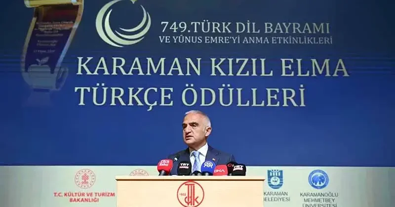 Bakan Ersoy: Türkçe, tarihle yaşıt medeniyet yürüyüşünün sesidir