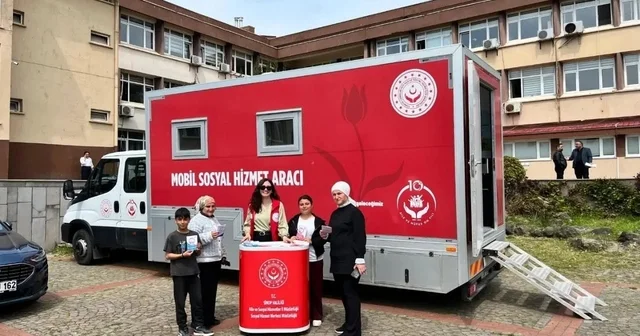 Sinop ta Mobil Sosyal Hizmet Aracı sahada Sinop Haberleri