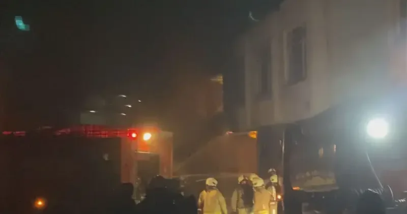 Başakşehir de sanayi sitesinde yangın