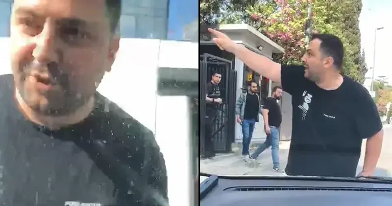 Üsküdar’da önünü kestiği aracın camını yumrukladı; Karakola gel diye bağırdı