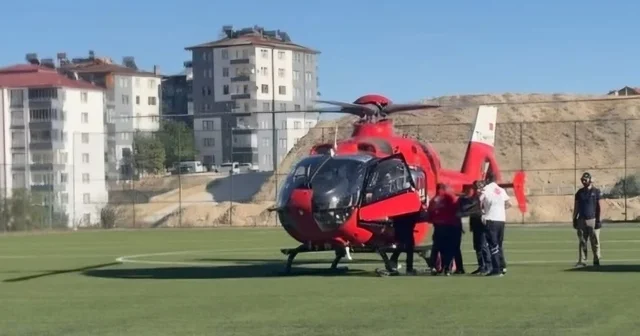 Mide kanaması geçiren hasta hava ambulansıyla Malatya ya sevk edildi Malatya Haberleri