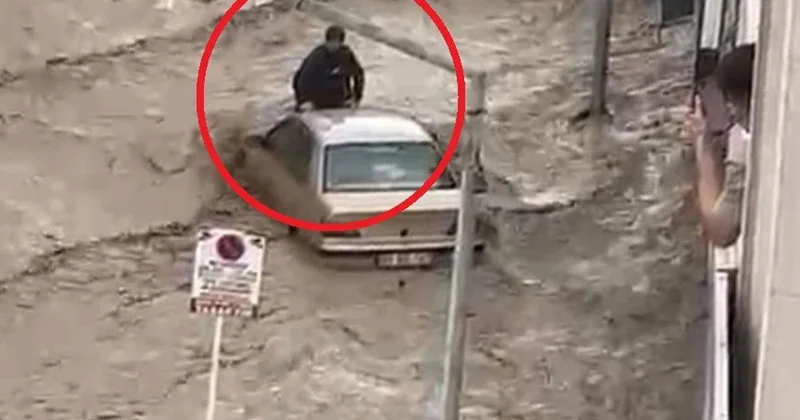 Samsun da Sel Felaketi: Genç Kurtarıldı