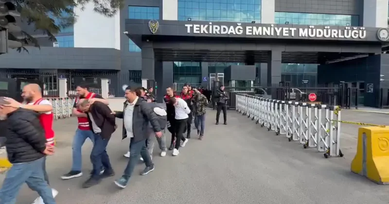 Tekirdağ da fuhuş operasyonu: Çok sayıda tutuklama