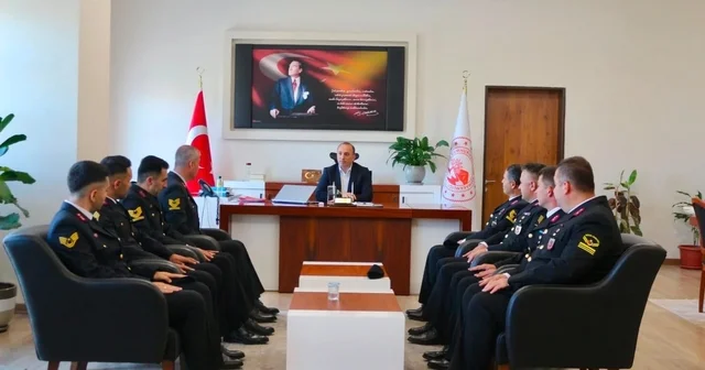Kaymakam Erdoğan jandarma personelini ağırladı Aydın Haberleri