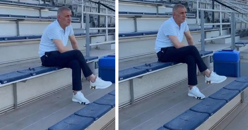 TFF Başkanı nın saha kenarındaki görüntüsü olay oldu