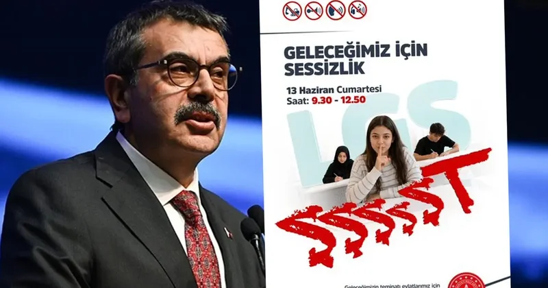 Bakan Tekin den LGS sınavı için sessizlik çağrısı