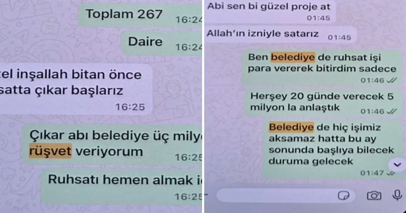 Üç milyon verdik ruhsat çıkar abi Yerel Gündem Haberleri