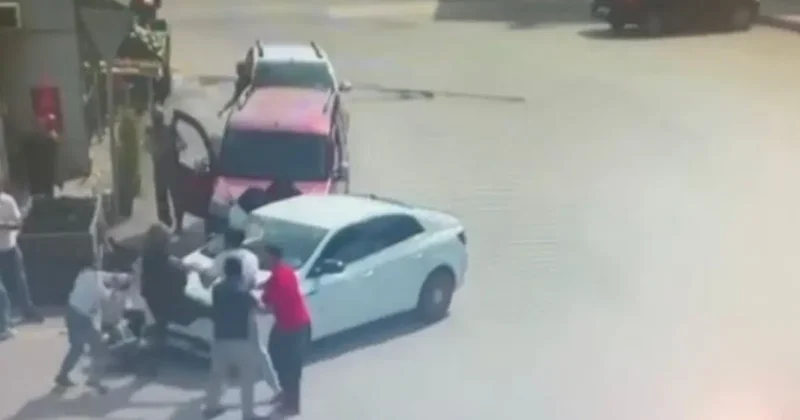 Ankara’da husumetli şahısların kavgası kamerada