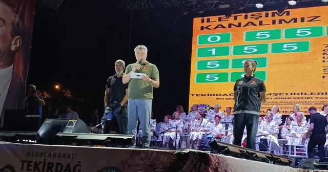 Festival gecesinde NARVAS ve UYUMA uygulamaları tanıtıldı Tekirdağ Haberleri