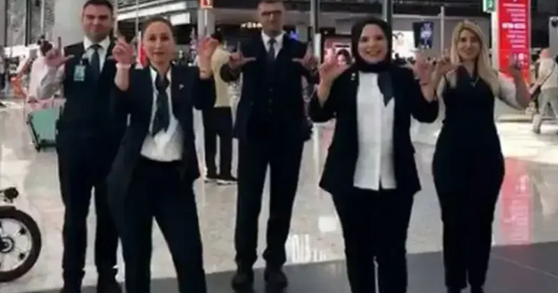 İstanbul Havalimanı çalışanlarından Milli Takım a destek videosu