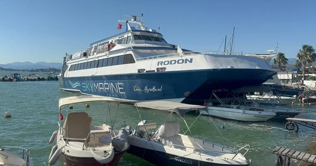 Rodos seferi yapan feribot Fethiye de karaya oturdu Muğla Haberleri
