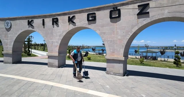 Battalgazi Belediyesi nden Kırkgöz Sahil Parkı nda temizlik çalışması Malatya Haberleri