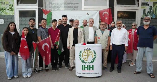 Libya da gözaltındaki Sumud Filosu aktivistleri için Samsun da basın açıklaması yapıldı Samsun Haberleri