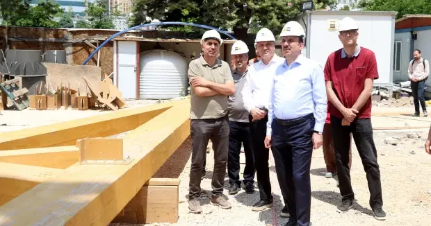 Konya haberleri Başkan Altay, Konya Şehir Kütüphanesi inşaatında incelemelerde bulundu 12 Haziran 2026