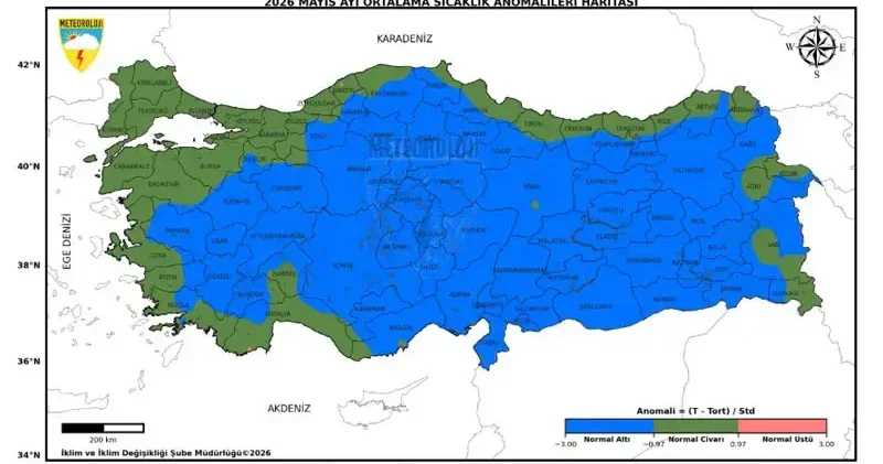 Son 56 yılın en soğuk 7 nci mayıs ayı yaşandı