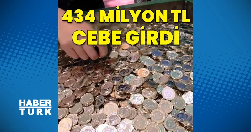 6 ayda 434 milyon liralık madeni para cebe girdi