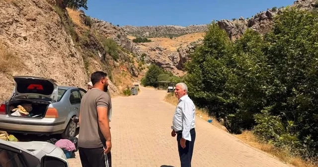 Çermik Belediye Başkanı Karamehmetoğlu, turistlerle bir araya geldi Diyarbakır Haberleri Habertürk Yerel Haberler