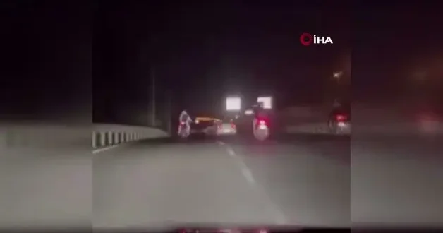 Başakşehir de slalom yapan ehliyetsiz motosiklet sürücüsüne 131 binlik ceza
