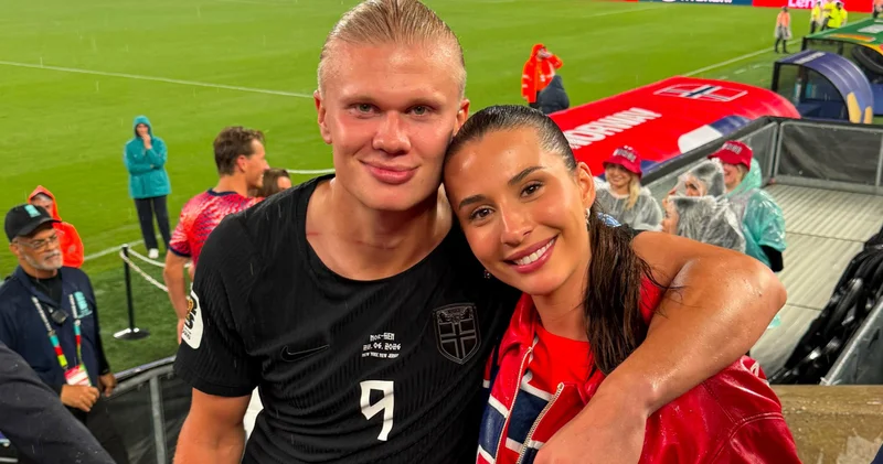Dünya Kupası nın en sempatik ismi Erling Haaland ın kız arkadaşı da eski bir futbolcu