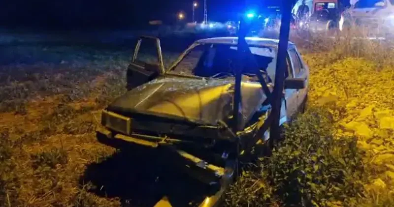 Çorum da kazada yaralanan sürücü 2.86 promil alkollü çıktı