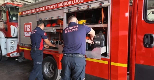 Yaz mevsiminde artan yangınlara karşı 24 saat teyakkuzda bekliyorlar Çankırı Haberleri Habertürk Yerel Haberler