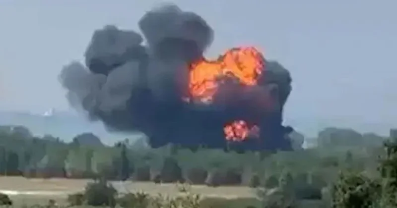 Yalova da düşen F 16 eğitim uçağının enkazına ulaşıldı