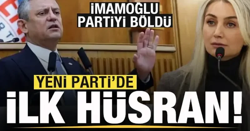 Yeni Parti de ilk hüsran! Dilek İmamoğlu partiyi böldü