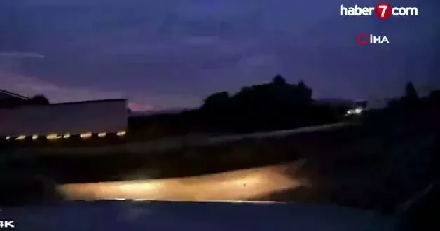TEM Otoyolu nda dehşet anları... Otobüs göz göre göre kazaya sebep oldu!