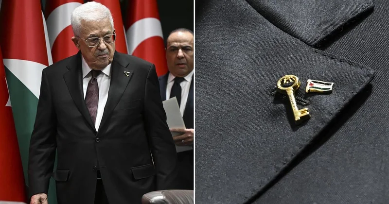 Abbas ın yakasındaki anahtarın anlamı yürek burktu: Filistin e dönüş umudunu simgeliyor
