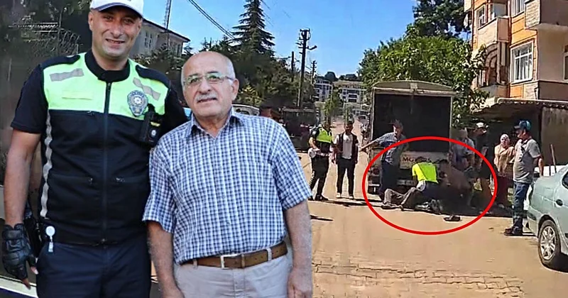 Türk polisi, yolda yürürken kalp krizi geçiren adamın hayatını böyle kurtardı