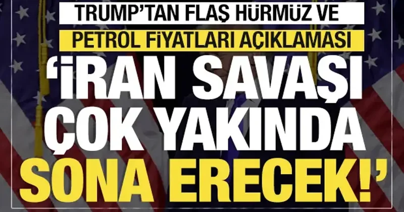 Son dakika... Trump: İran savaşı çok yakında sona erecek