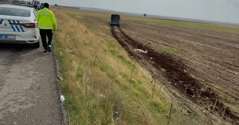 Freni boşalan belediye otobüsü tarlaya daldı!