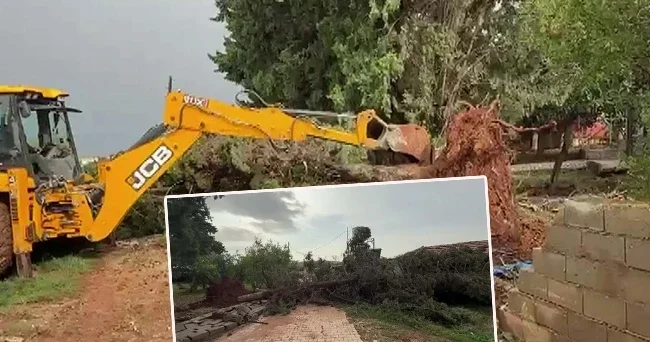 Hatay ve Mersin i sağanak vurdu! Taşkın yaşandı: Ağaçlar devrildi, evleri ve yolları su bastı