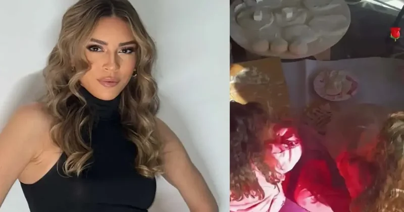 Sinem Kobal’ın kızları hünerlerini sergiledi! Hamur açtıkları anlar beğeni topladı