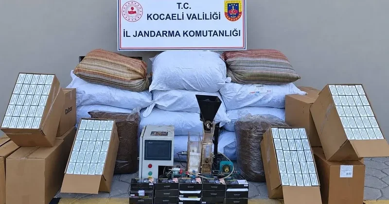 Kocaeli’de 1 milyon TL değerinde kaçak tütün ele geçirildi
