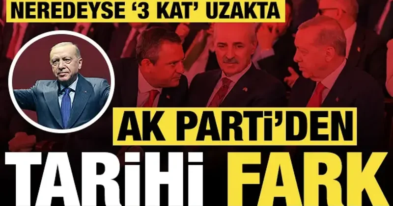 AK Parti den tarihi fark: En yakın rakibinden neredeyse 3 kat uzakta