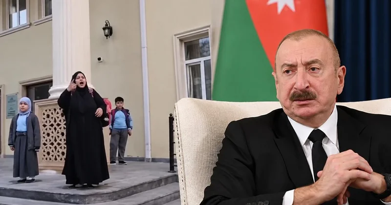 Başörtüsü krizinin tırmandığı Azerbaycan da Aliyev i zora sokacak görüntü