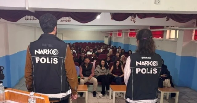 Şırnak ta öğrencilere uyuşturucuyla mücadele eğitimi Şırnak Haber Habertürk Yerel Haberler