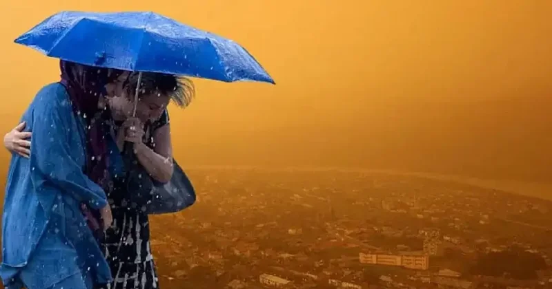 Meteoroloji den çifte uyarı: Kapı pencereleri sıkı sıkı kapatın kuvvetli sağanak ve toz taşınımı geliyor Sözcü Gazetesi