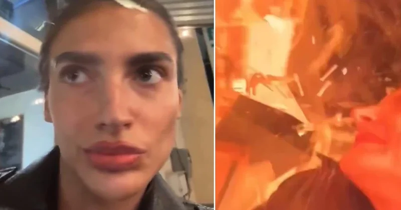 Video çekerken füze saldırısına uğradı