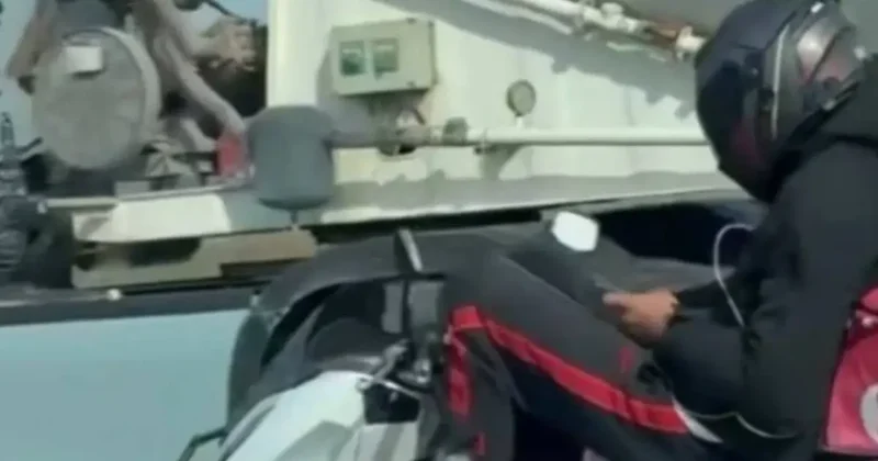 Kuzey Marmara Otoyolu nda akılalmaz görüntü!