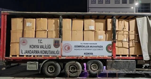 Konya da 12 bin kilogram kaçak tütün ele geçirildi Konya Haberleri
