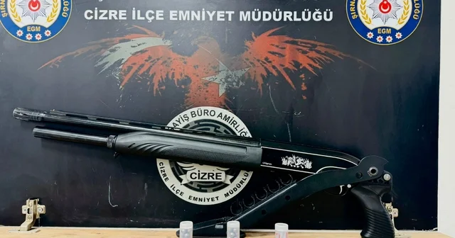 Şırnak ta bir eve pompalı tüfekle ateş açan şüpheli yakalandı Şırnak Haberleri