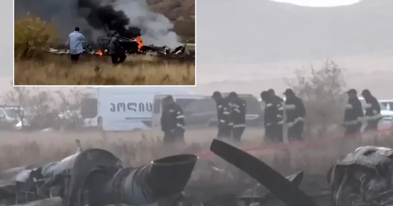 20 askerin şehit olduğu uçağın enkazından ilk görüntü