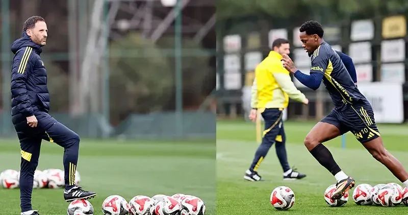 Fenerbahçe günü çift antrenmanla tamamladı